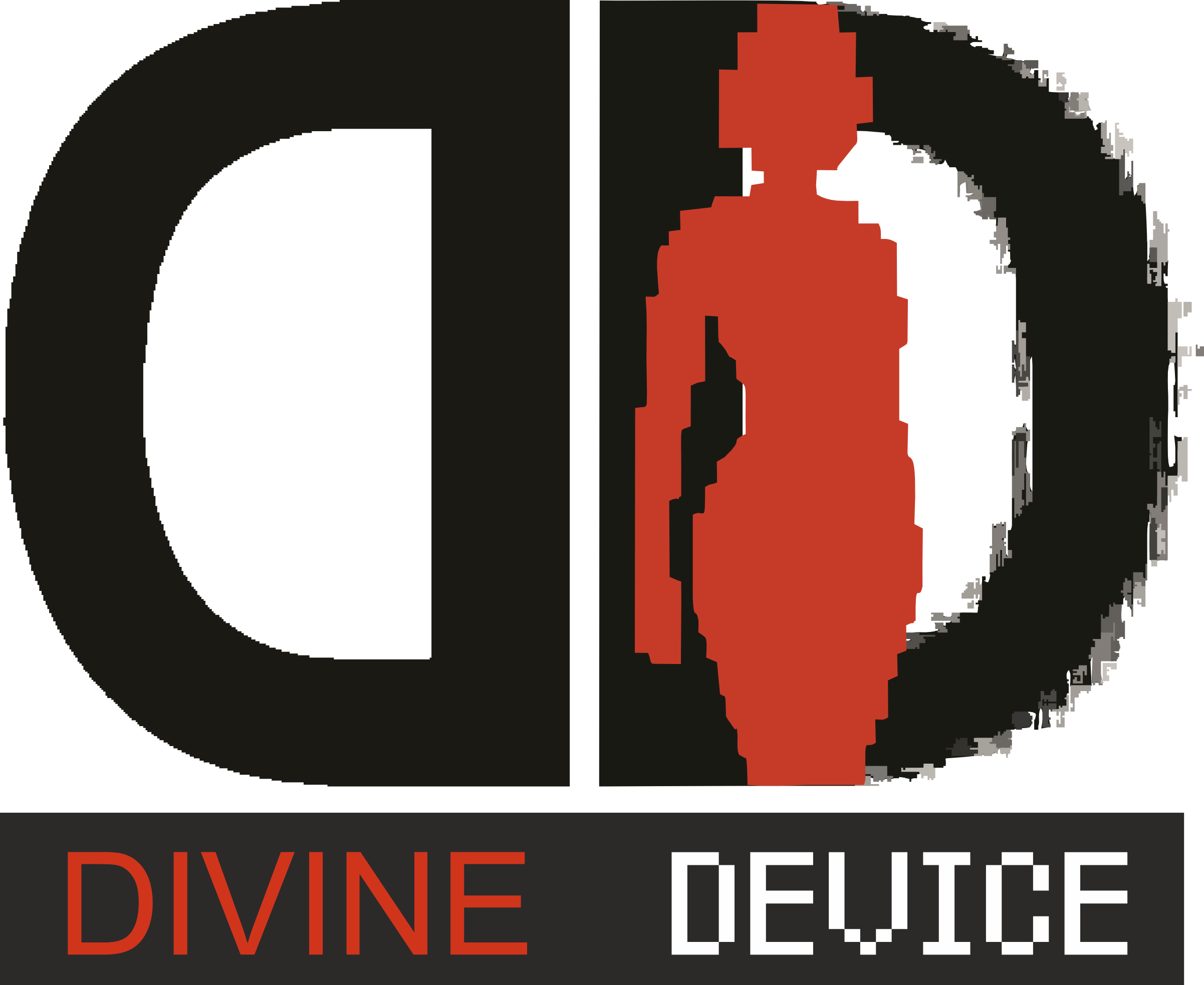 DIVINE DEVICE digital female silhouette logo